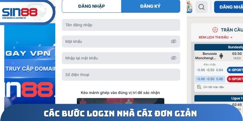  Các bước login nhà cái đơn giản